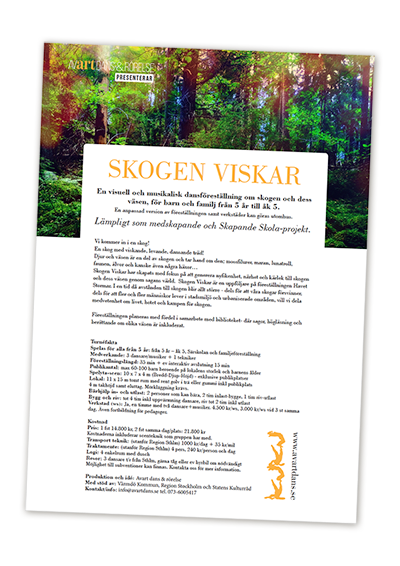 Utbudsblad för Skogen viskar